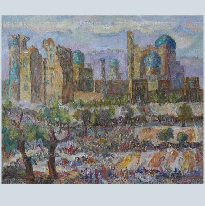 Bibikhanim market day