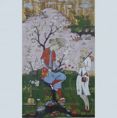 A copy of a Persian miniature
