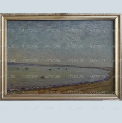 Morning in Kattakorgan reservoir