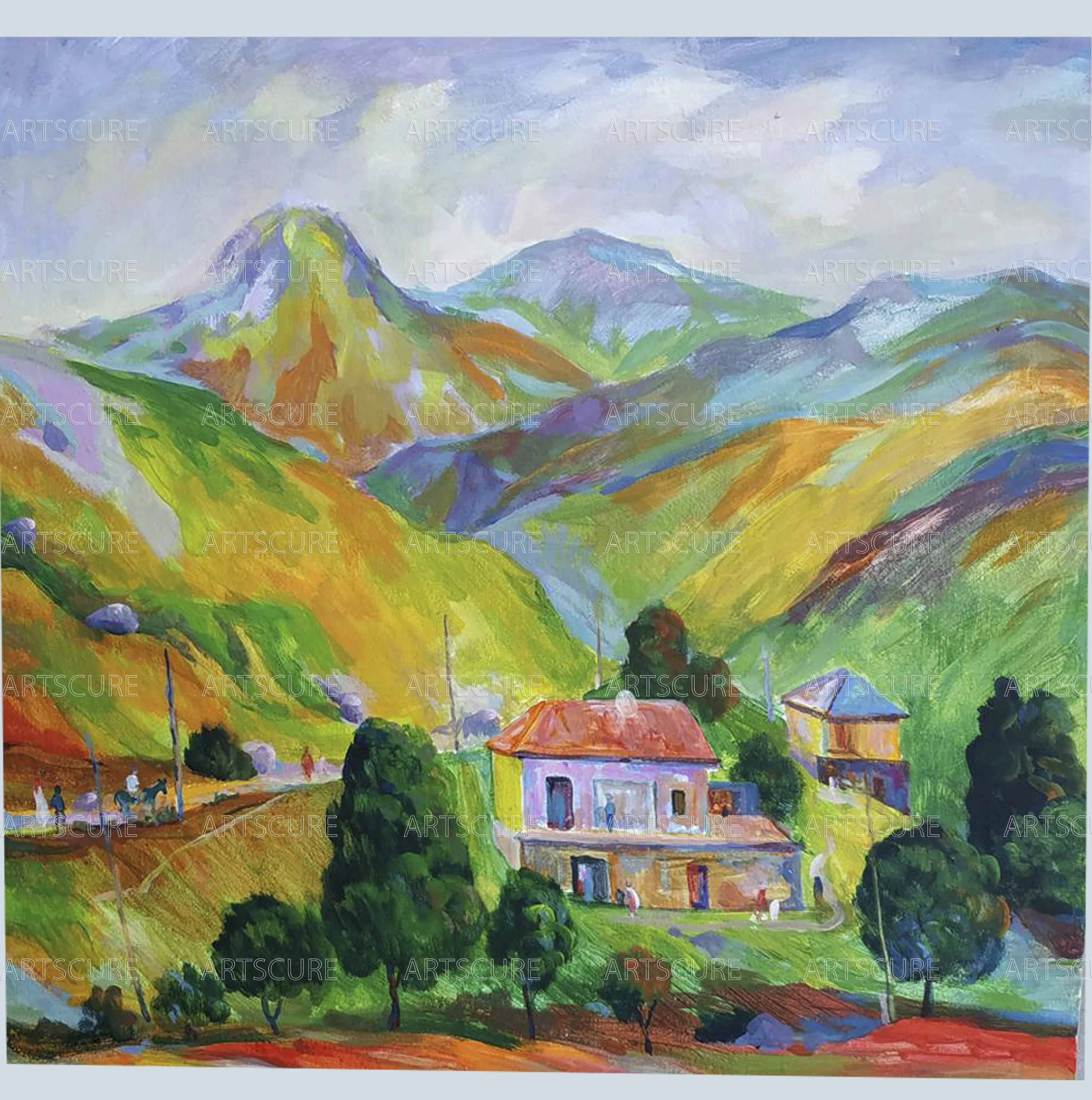 Summer in village